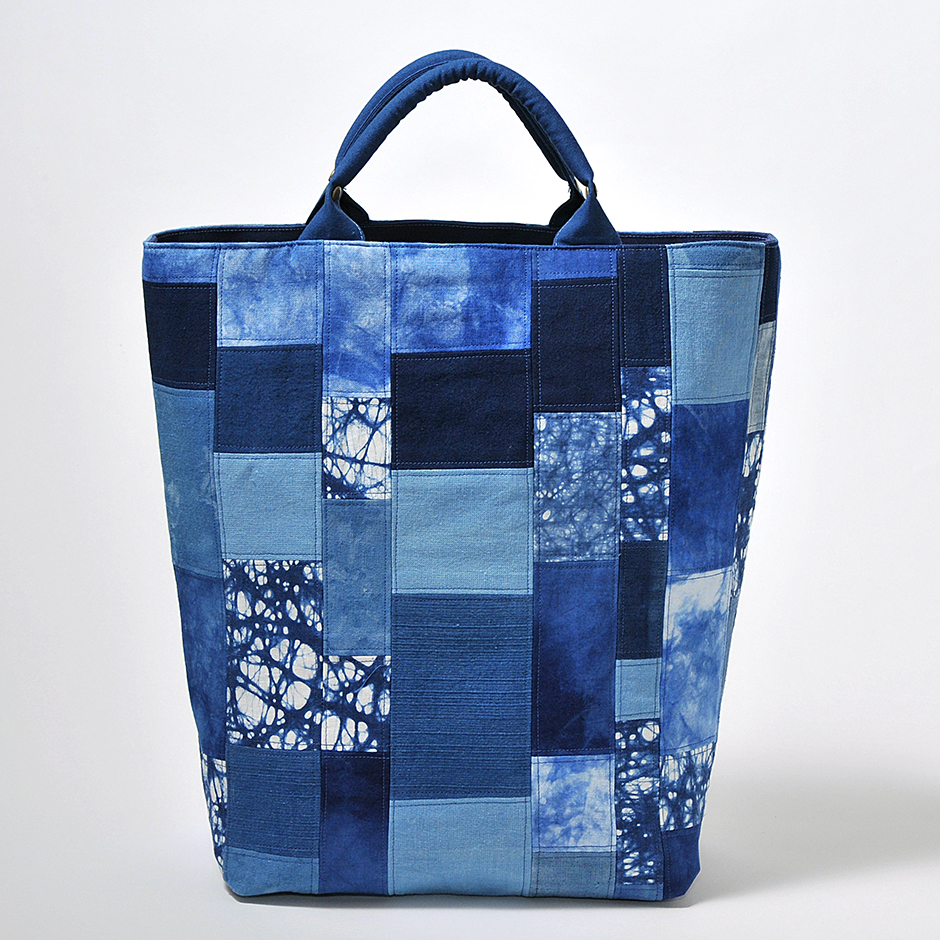 パッチワーク 藍染めバッグ | 草木染工房 ひとつ屋
