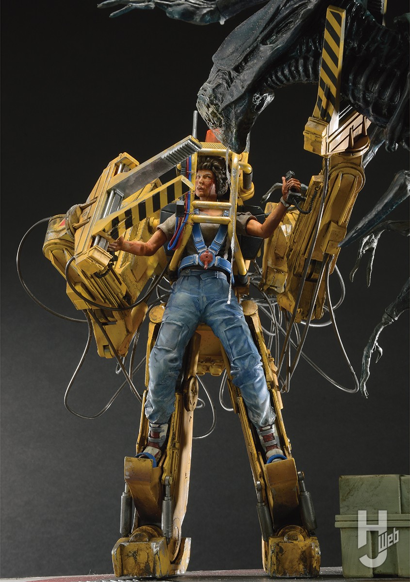 エイリアン2』パワーローダー令和にプラキット化！ ディオラマで女王と