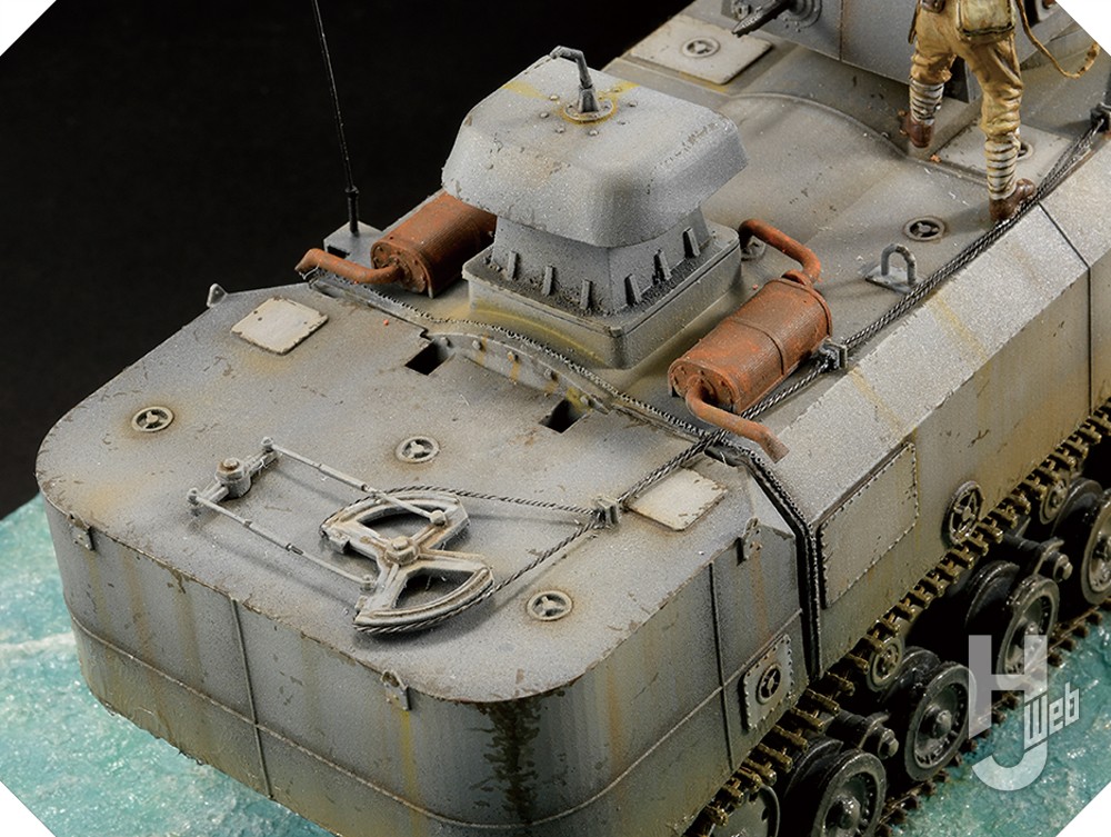 存在感抜群！水陸両用戦車「特三式内火艇 カチ」の1/35スケール