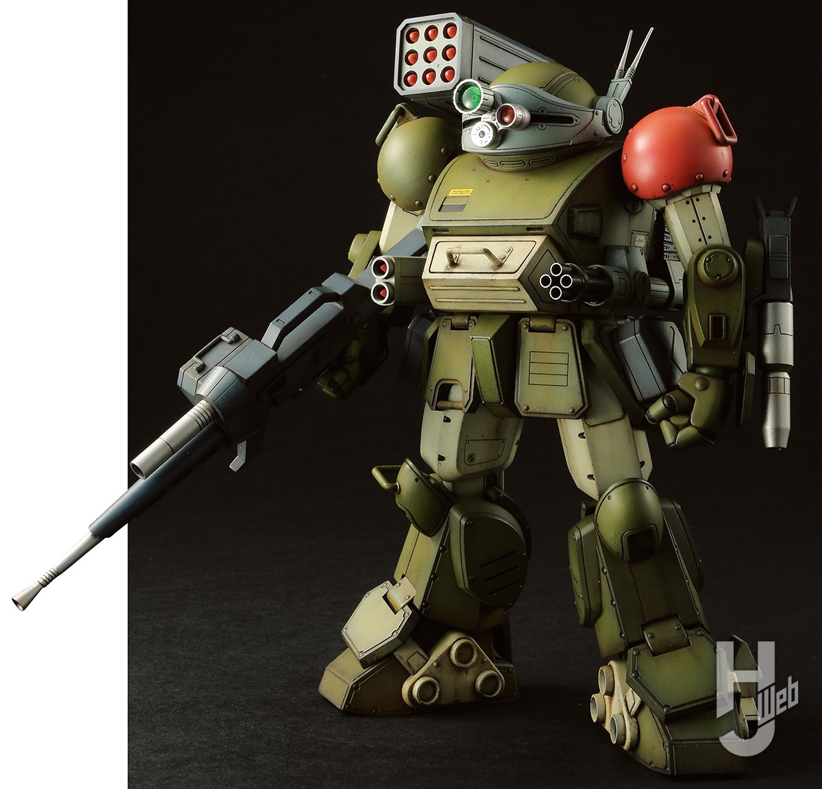 ウェーブ1/24スコープドッグをスクラッチでレッドショルダーカスタムに