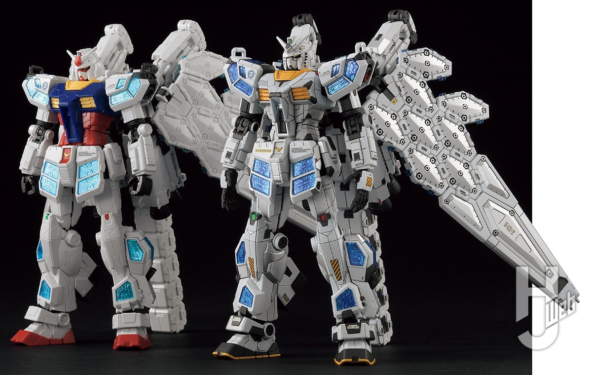 グラスフェザー装備の「RX-78F00/E ガンダム」を宇宙機器イメージで