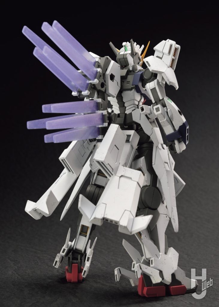 HG ガンダムジリウス」を細部のシャープ化 & チッピング塗装で解像度