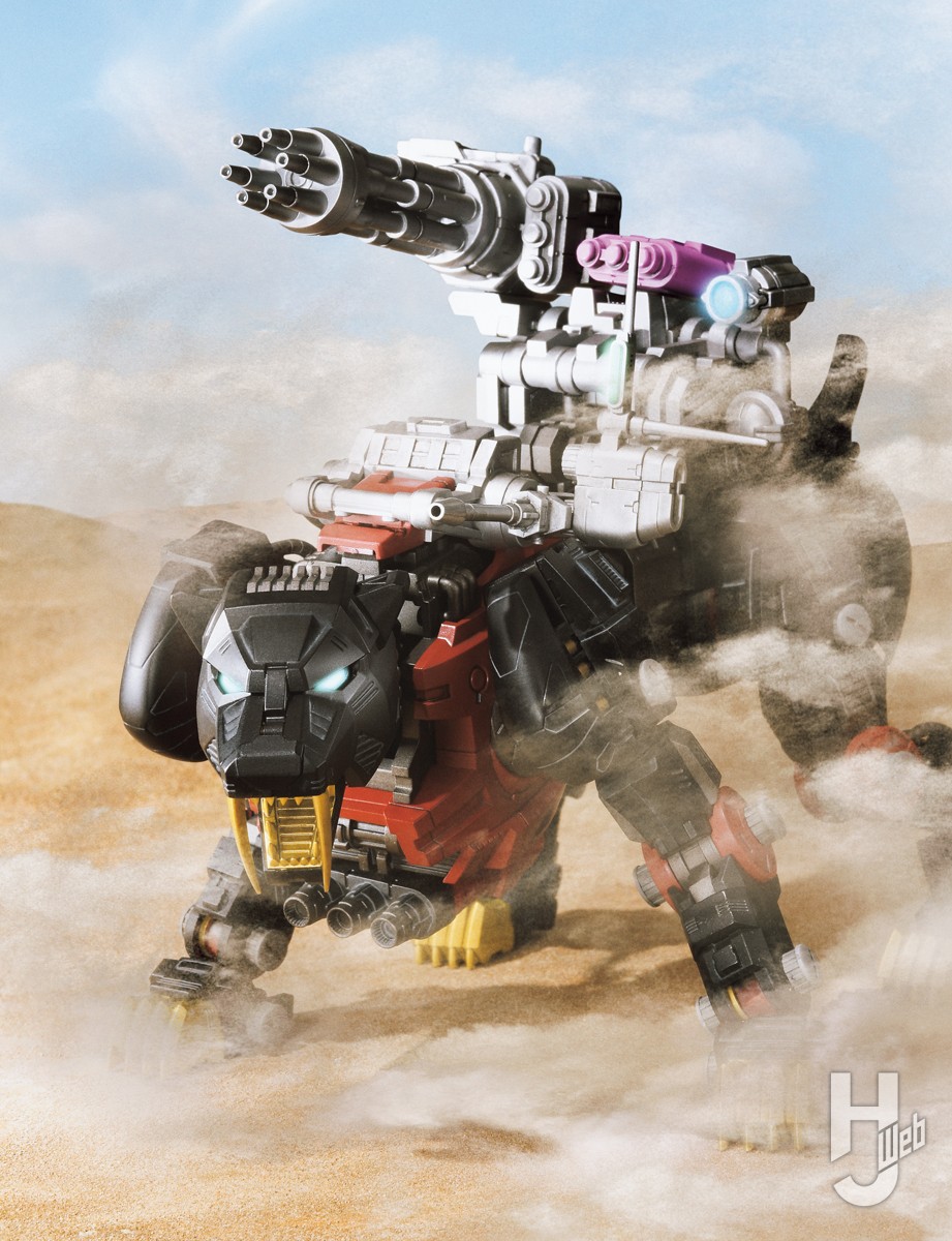 帝国ゾイドおなじみの「セイバータイガー」がシュバルツ専用機体で