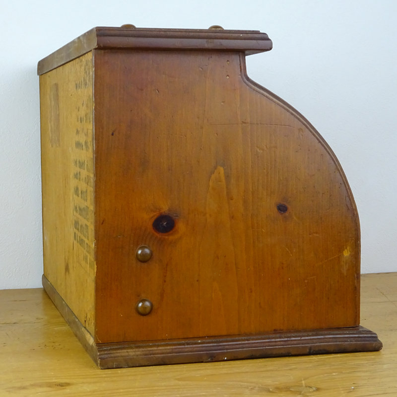 ヴィンテージ 木製 ロールトップ ブレッド ボックス | アンティーク