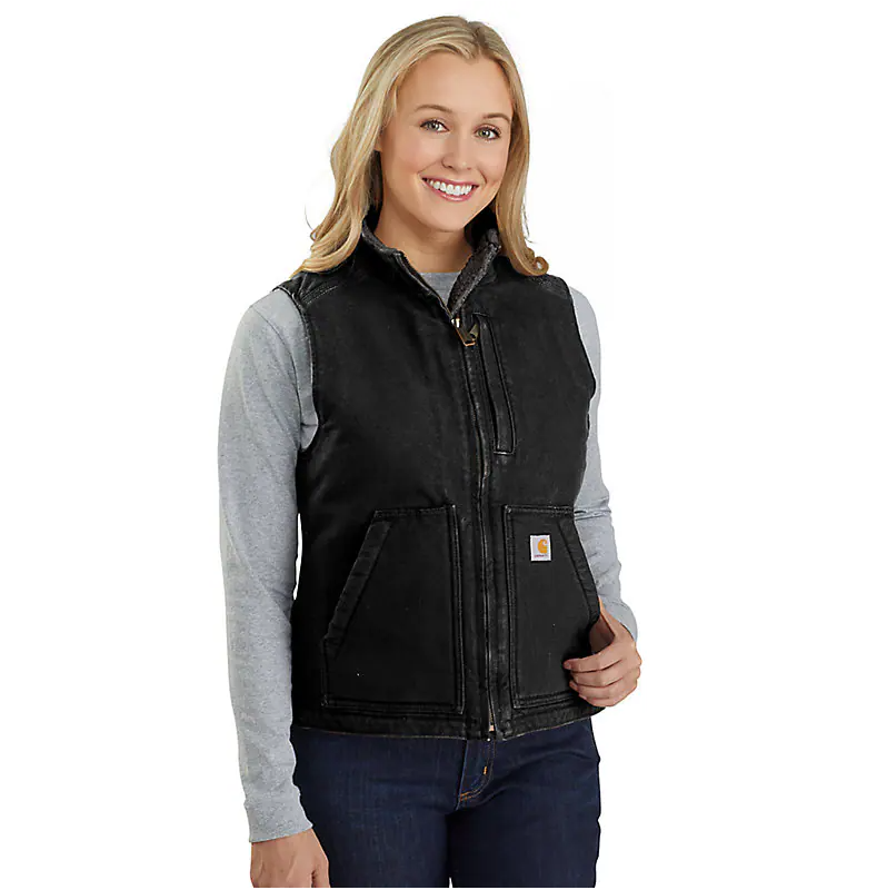 Women's Carhartt Duck Sherpa Lined Mock Neck Vest – Homer Men and