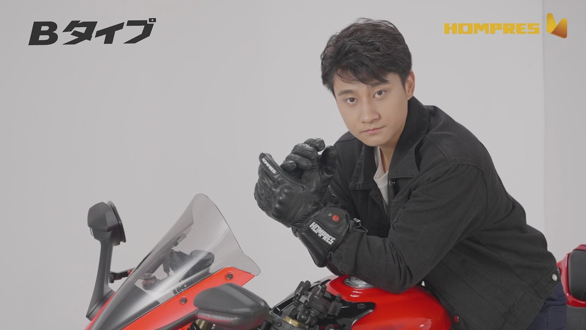 Hompres 2025年 電熱グローブ 全体PU革電熱グローブ 11.1V両面全体発熱