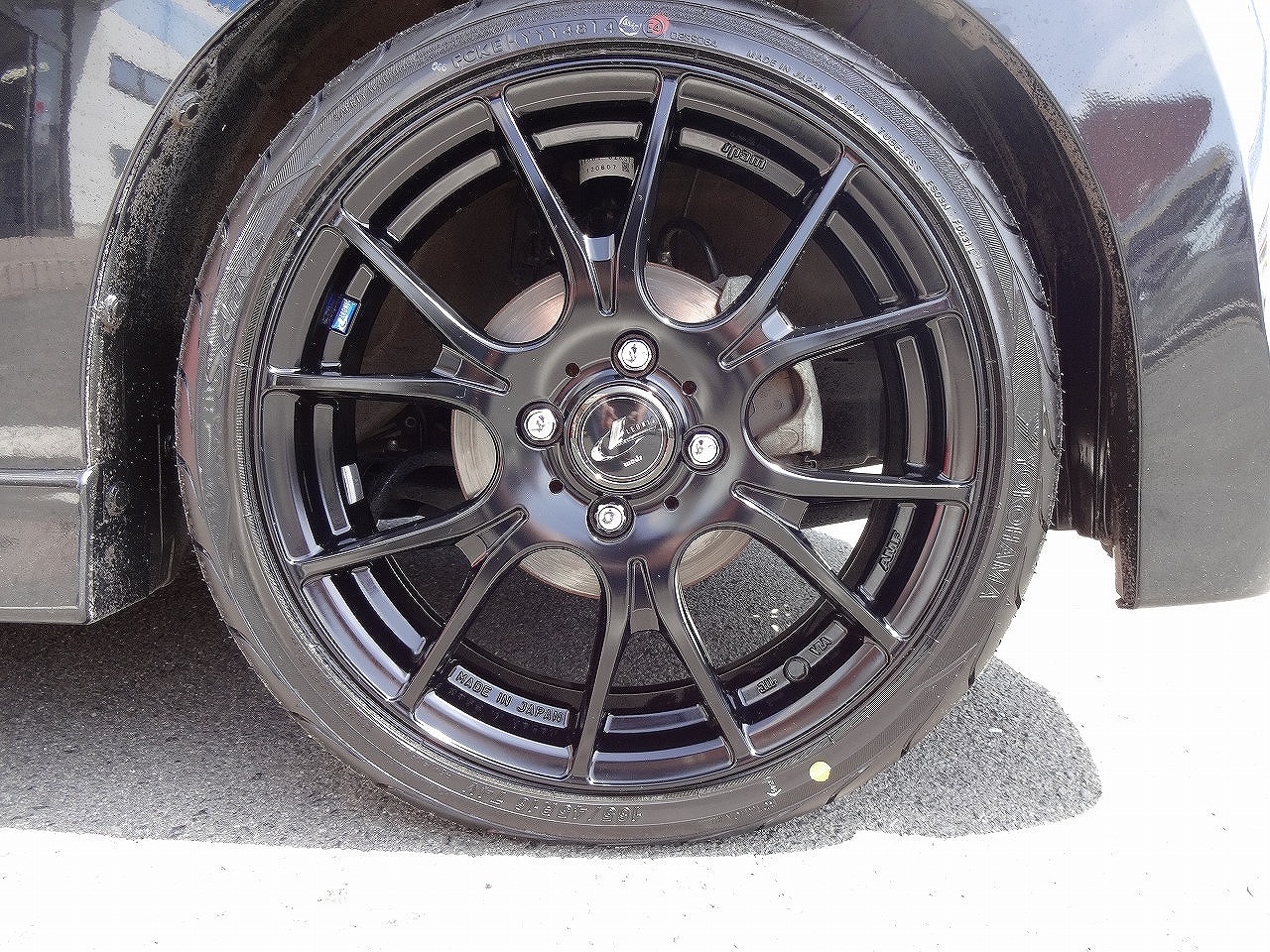 Y様 パレットSW 16インチ タイヤホイールダウンサス