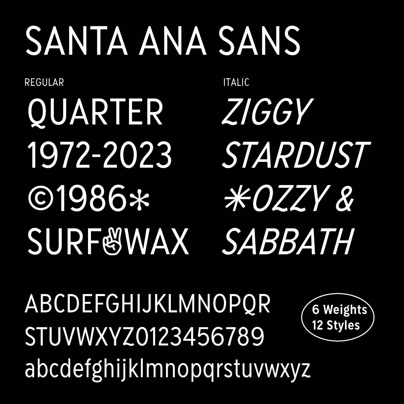 Santa Ana Sans - Hoodzpah