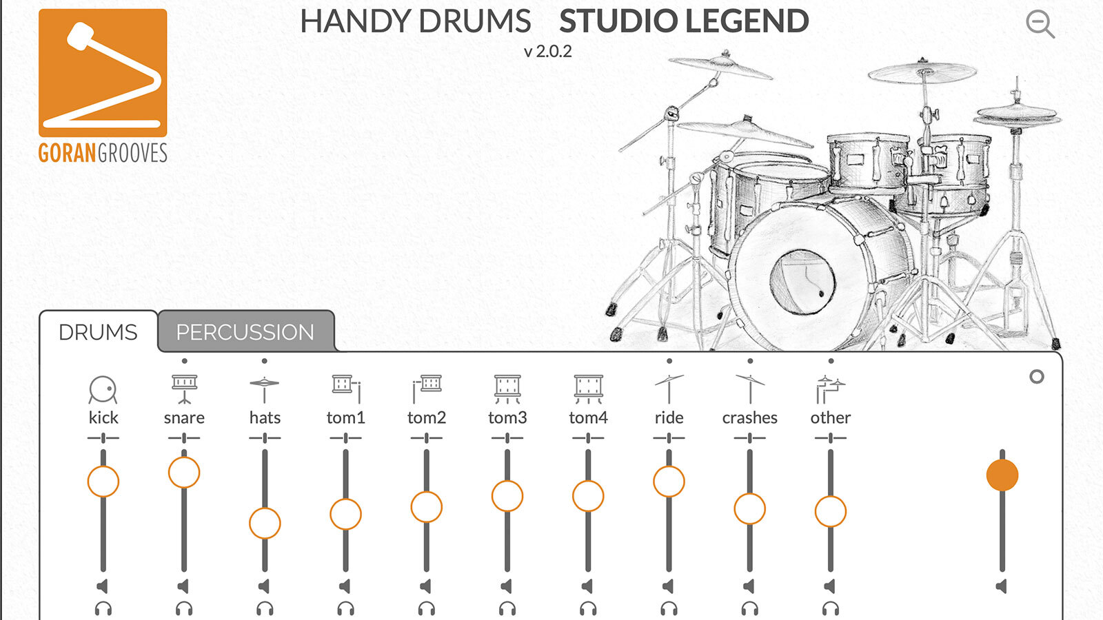 GoranGrooves : シンプルでとにかく音がいいドラム音源 Handy Drums v2