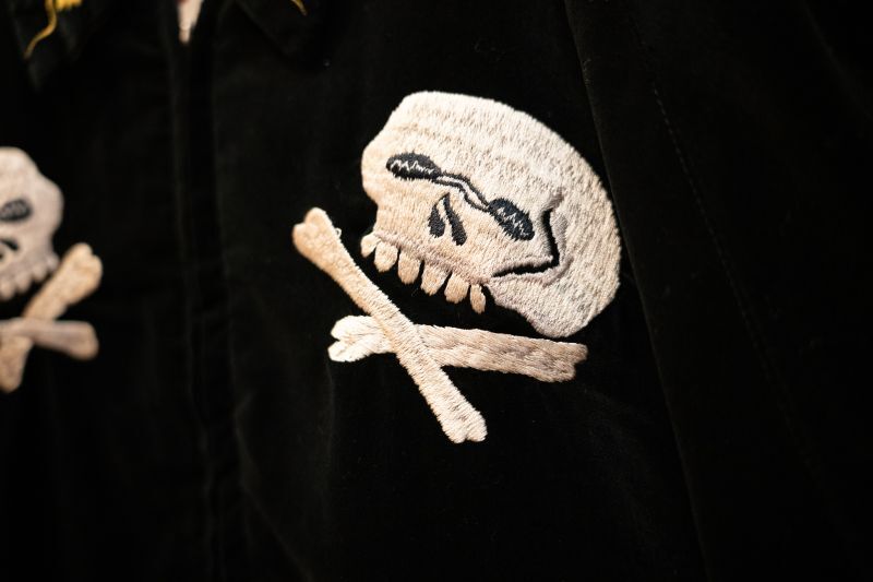 TAILOR TOYO TT15197 Mid 1950s Style Velveteen × Acetate Souvenir