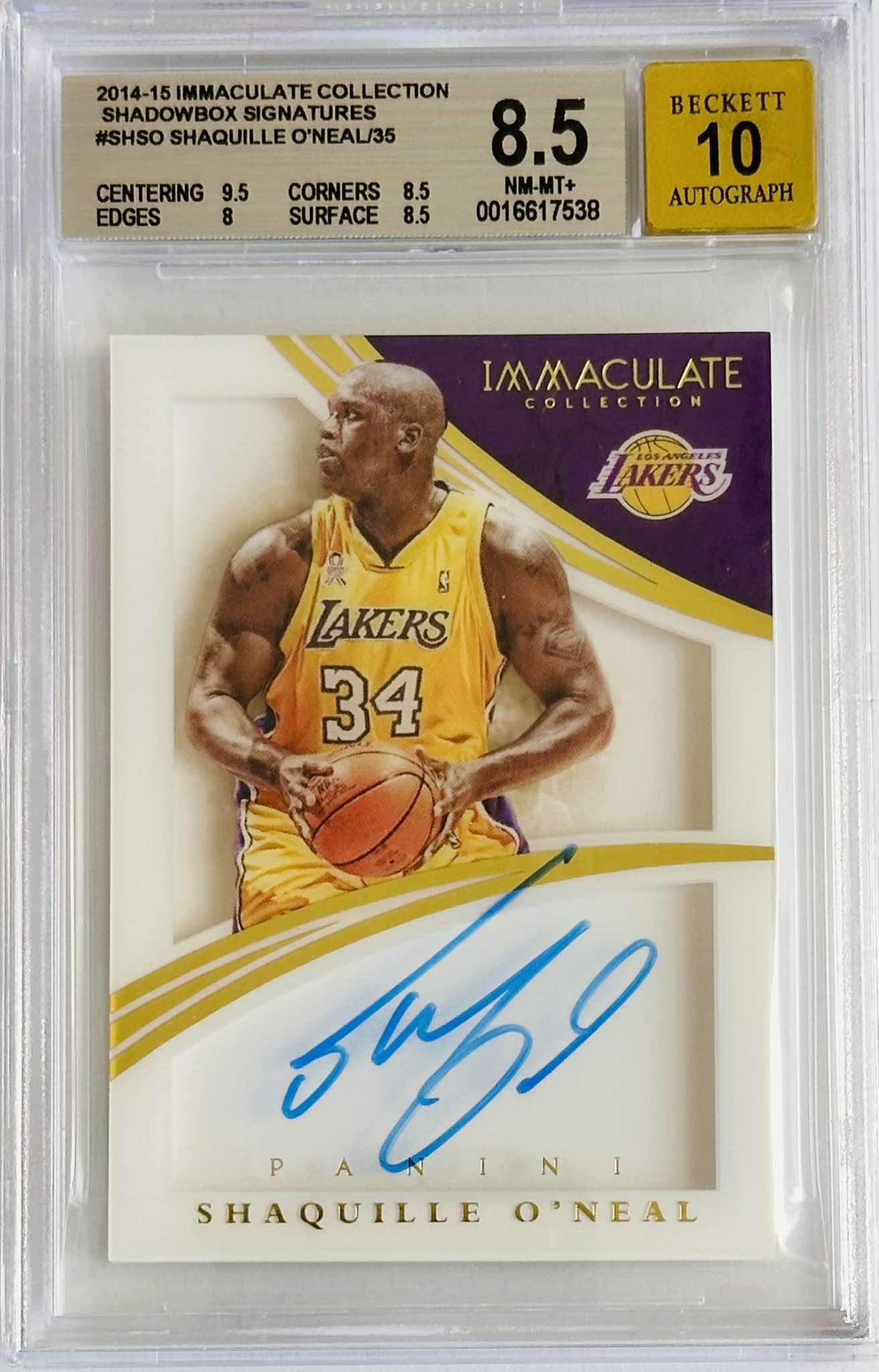 Shaquille O'Neal – Karta NBA z Autografem Bgs 8.5 /35 - Hoops.pl