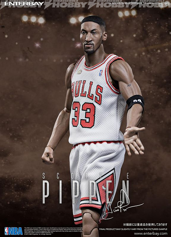 スコッティ・ピッペン」が、エンターベイの1/6フィギュアシリーズ「NBA