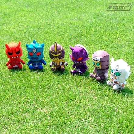 仮面ライダー電王』モモタロスほかイマジン6人のぬいぐるみが