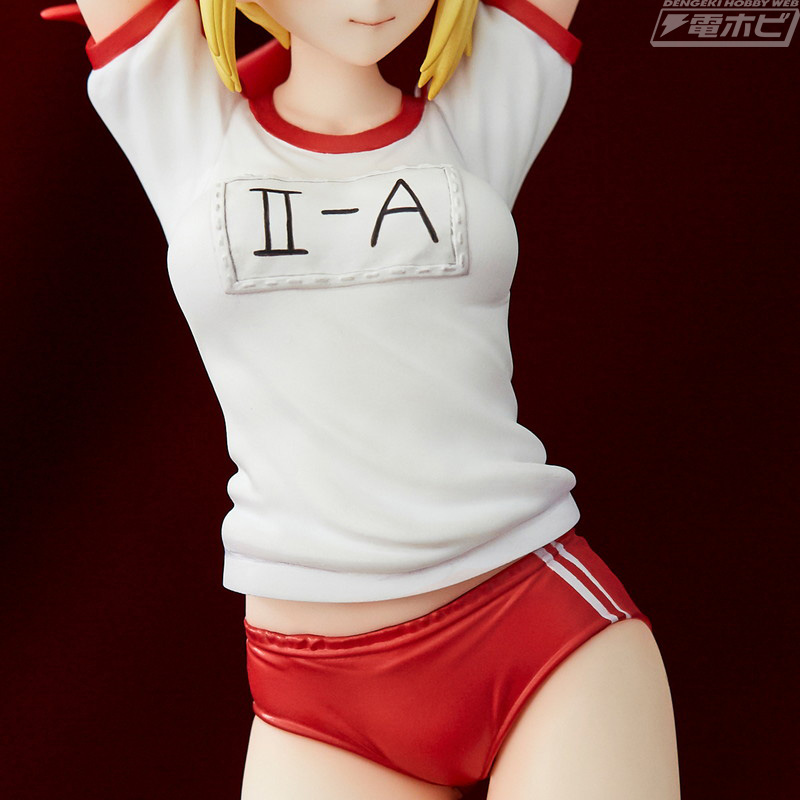 Fate/EXTELLA』赤いブルマに体操着なネロがフィギュア化！豊満なバスト