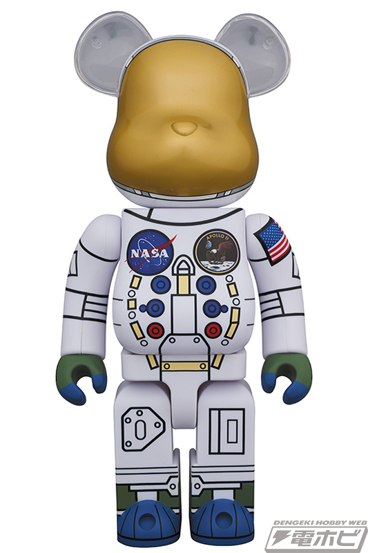 月面着陸50周年！「ASTRONAUT BE@RBRICK」が100％と400％サイズの2体