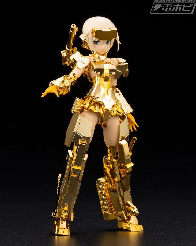 フレームアームズ・ガール』最終戦装備の轟雷改がゴールドメッキ仕様で