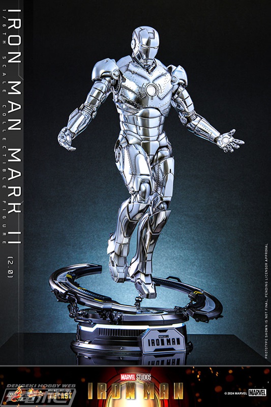 シルバーの輝きが増した「アイアンマン・マーク2（2.0版）」合金可動