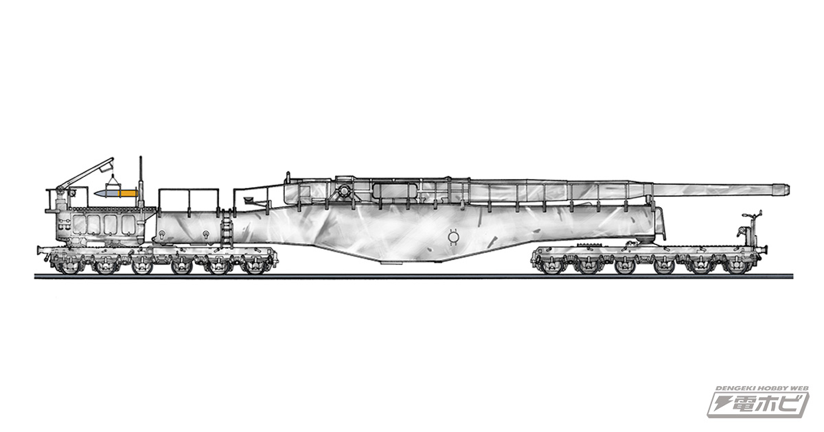 ドイツ 列車砲 K5（E）」の1/72スケールキットが、冬季迷彩の新規