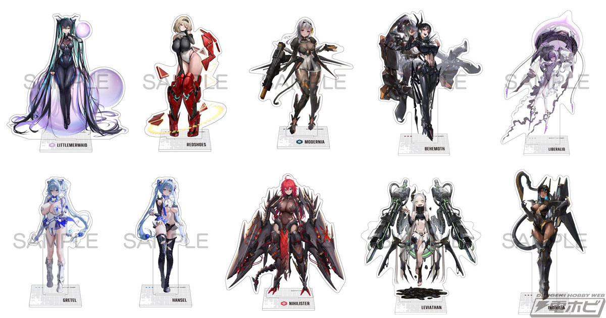 勝利の女神：NIKKE』ニケたちの全身を飾って楽しめるアクリルスタンド