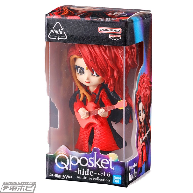 X JAPANのギタリスト“hide”がガシャポンに！さまざまな衣装で