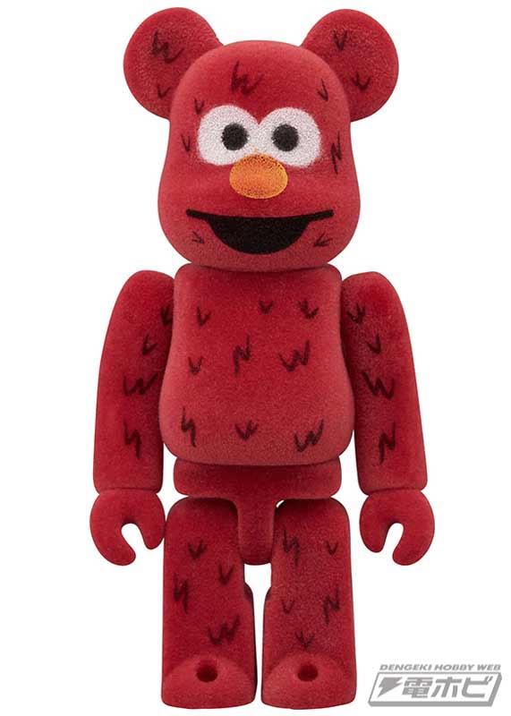 セサミストリート』からフロッキー加工された「エルモ」のBE@RBRICK