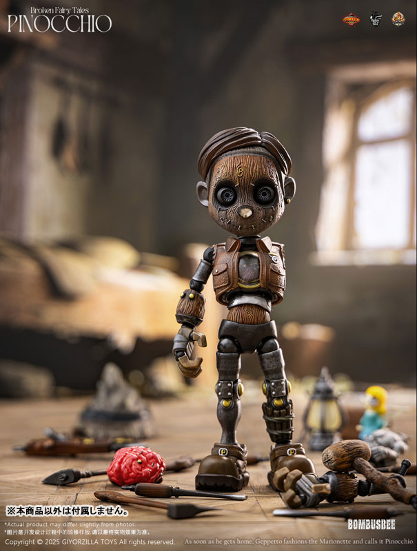 ホラー要素を加え、不気味に仕上げたピノキオの1/6スケール可動