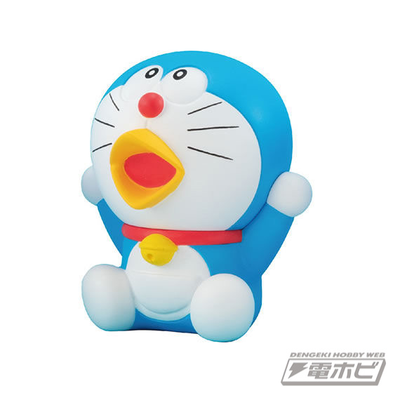 いろんな表情が楽しい『ドラえもん』のソフビ製ガシャポンフィギュアは