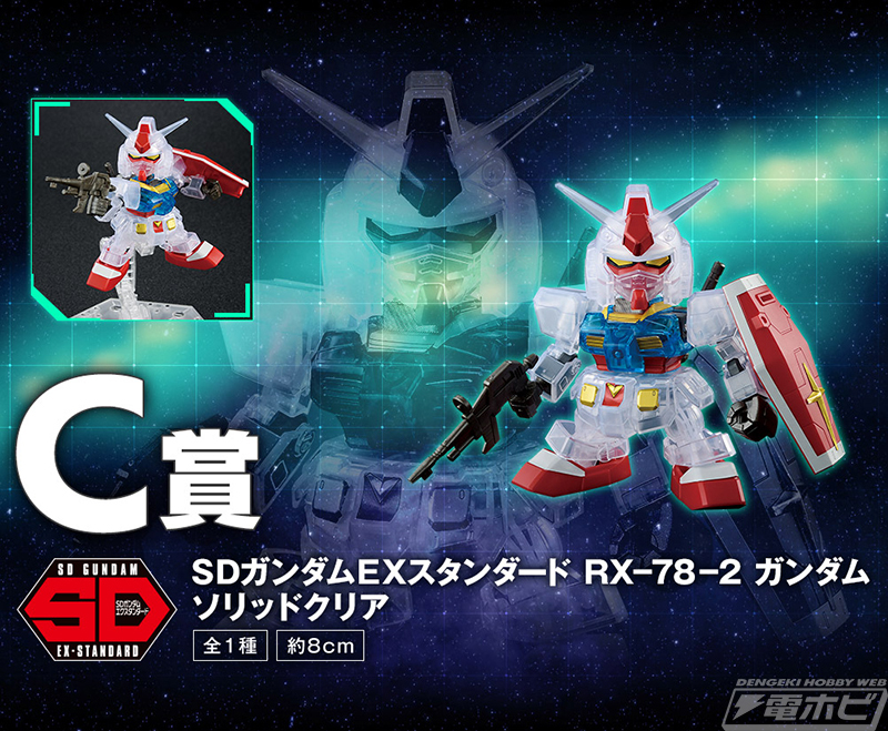 一番くじ ガンプラ40周年記念」ソリッドクリアのSDガンダム RX-78-2