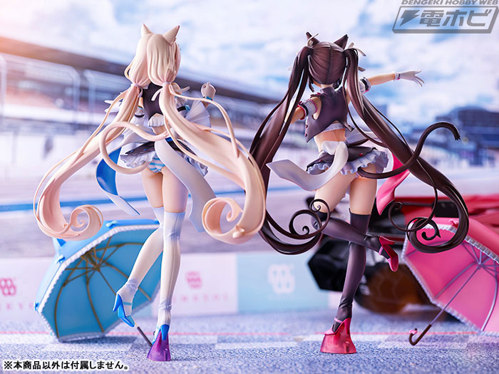 ネコぱら』ショコラ＆バニラがセクシー＆キュートなレースクイーン衣装