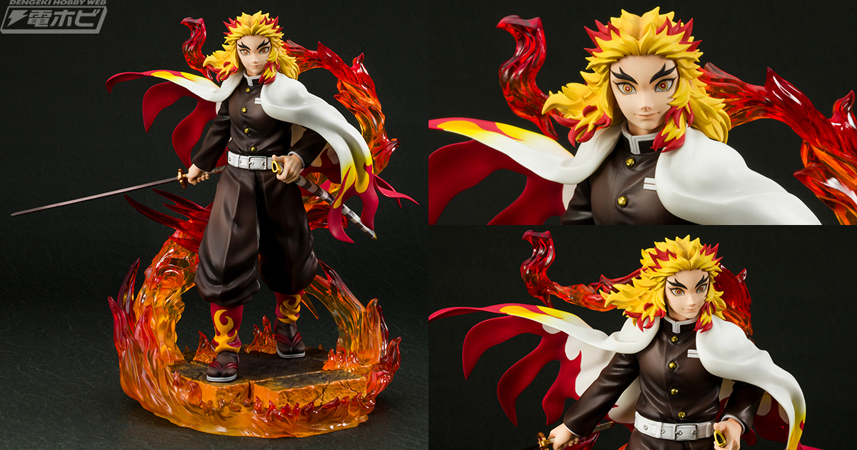 逆巻く炎のエフェクトが躍動感を演出！『鬼滅の刃』炎柱・煉獄杏寿郎が