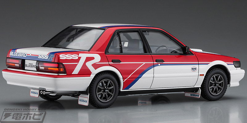 ニッサン ブルーバード SSS-R（U12型）後期」をハセガワが限定キット化