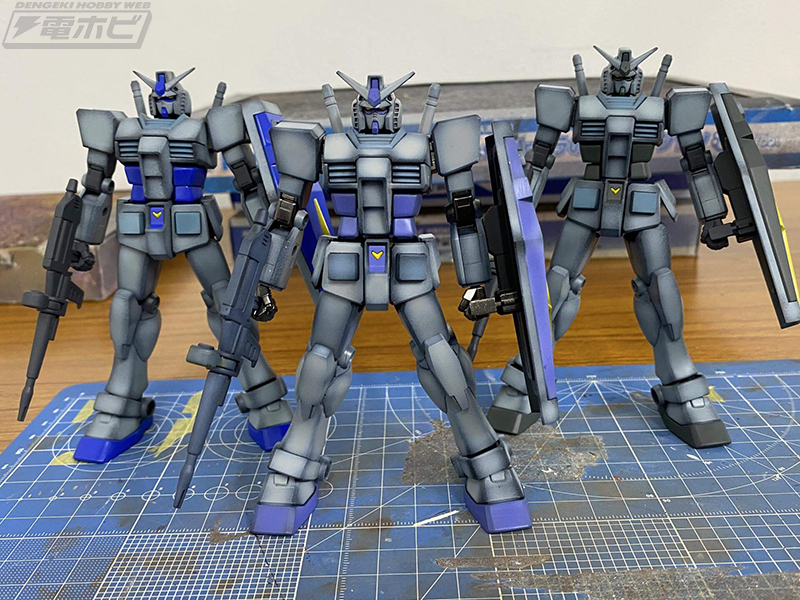 ミキシング制作のシナンジュに電飾ディスプレイのリックドムなど、電撃