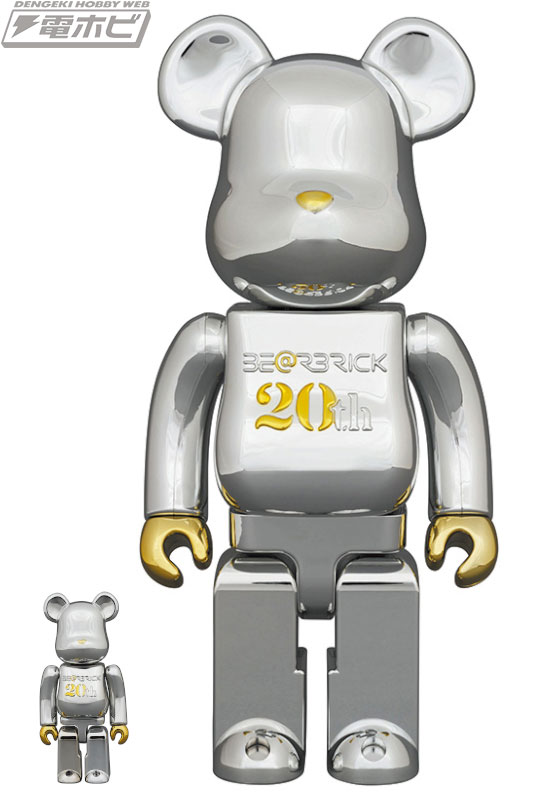 メディコム・トイの25周年とBE@RBRICKの20周年をゴールドとシルバーの