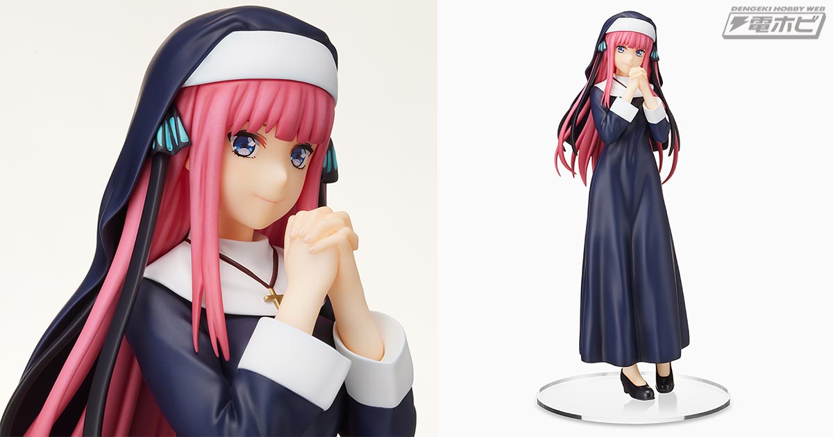 五等分の花嫁∬』から「中野二乃」がシスター衣装でプライズフィギュア