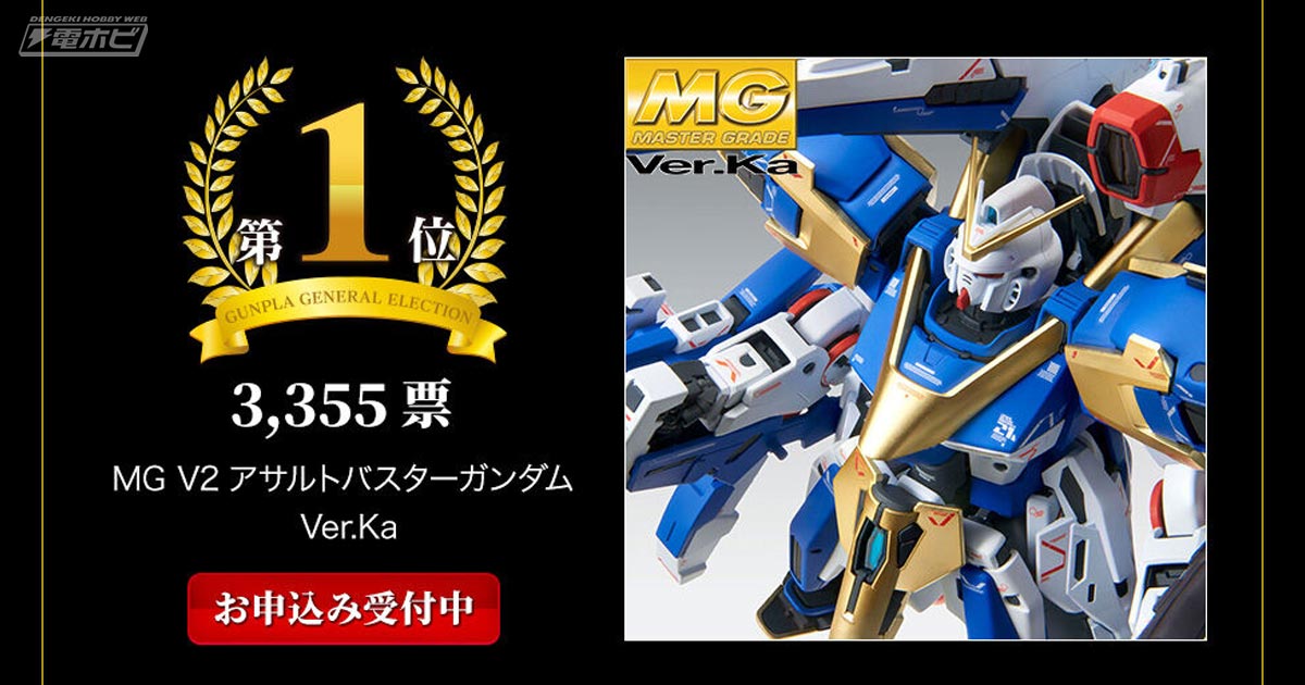 プレバンガンプラ総選挙2022」の総合結果発表！「MG ガンダムMk-V」や