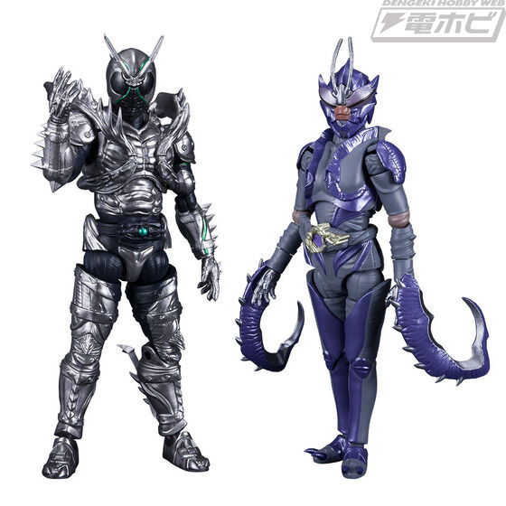 仮面ライダーBLACK SUN』仮面ライダーSHADOWMOONと蟷螂怪人のセットが