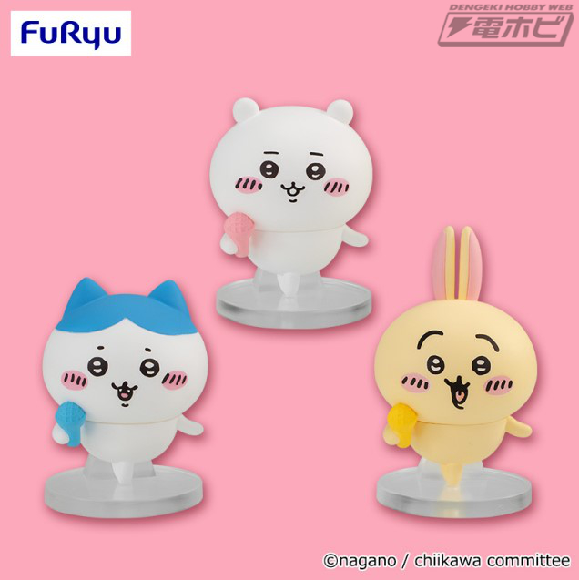 ちいかわ』ハチワレとうさぎの「ボイス付きぬいぐるみ」＆マイクを持っ