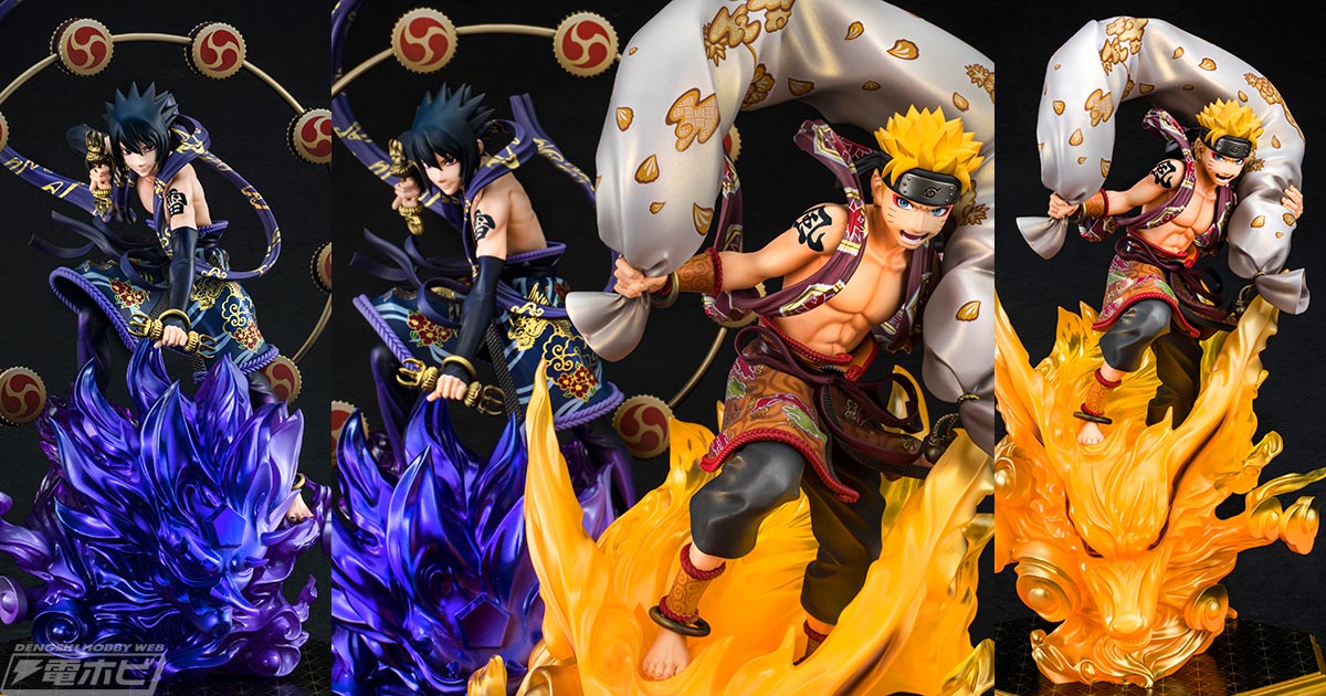 NARUTO-ナルト- 疾風伝』20周年を記念し、ナルト、サスケが風神雷神像