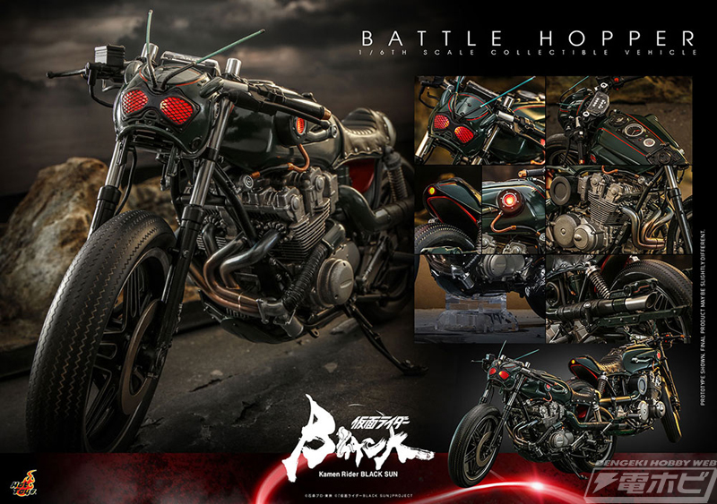 同スケールの「仮面ライダーBLACK SUN」が搭乗可能！質感やディテール