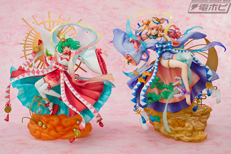 マクロスF』シェリル、ランカがオリジナルコンセプトの和装に身を包み