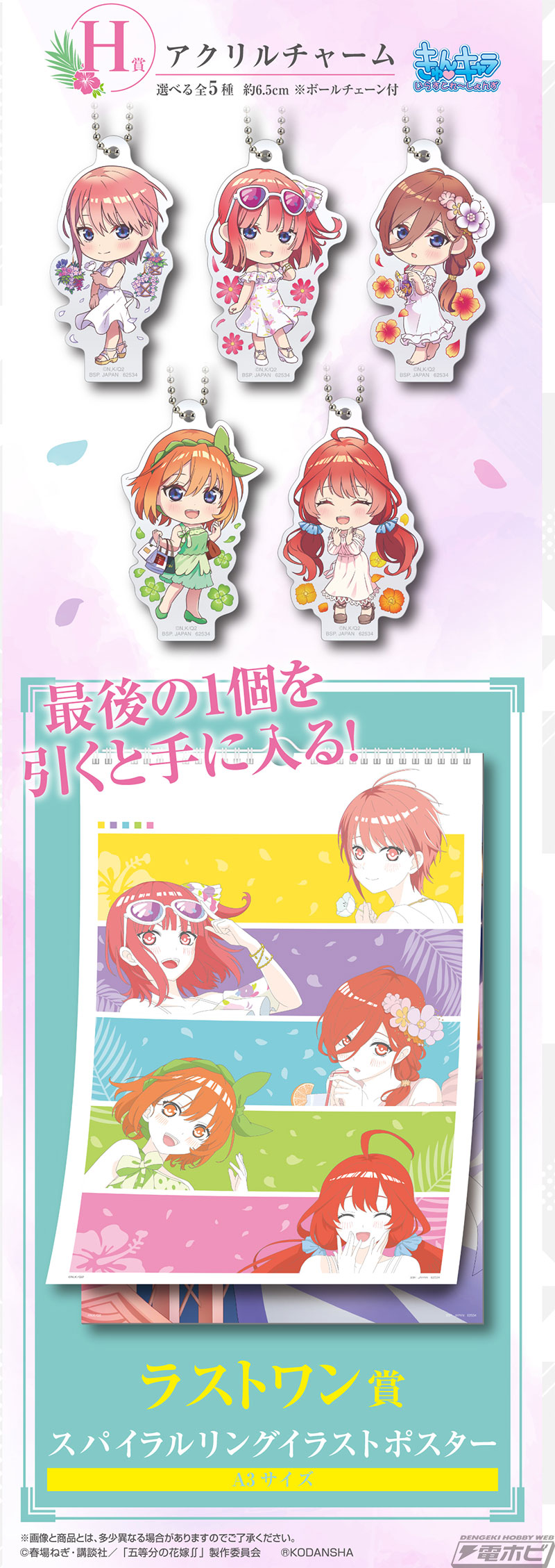 一番くじ 五等分の花嫁∬ ～思い出の旅路～」がいよいよ発売！リゾート