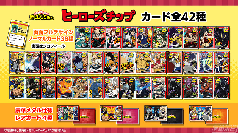 僕のヒーローアカデミア』より「ヒーローズチップ」が発売決定！全42