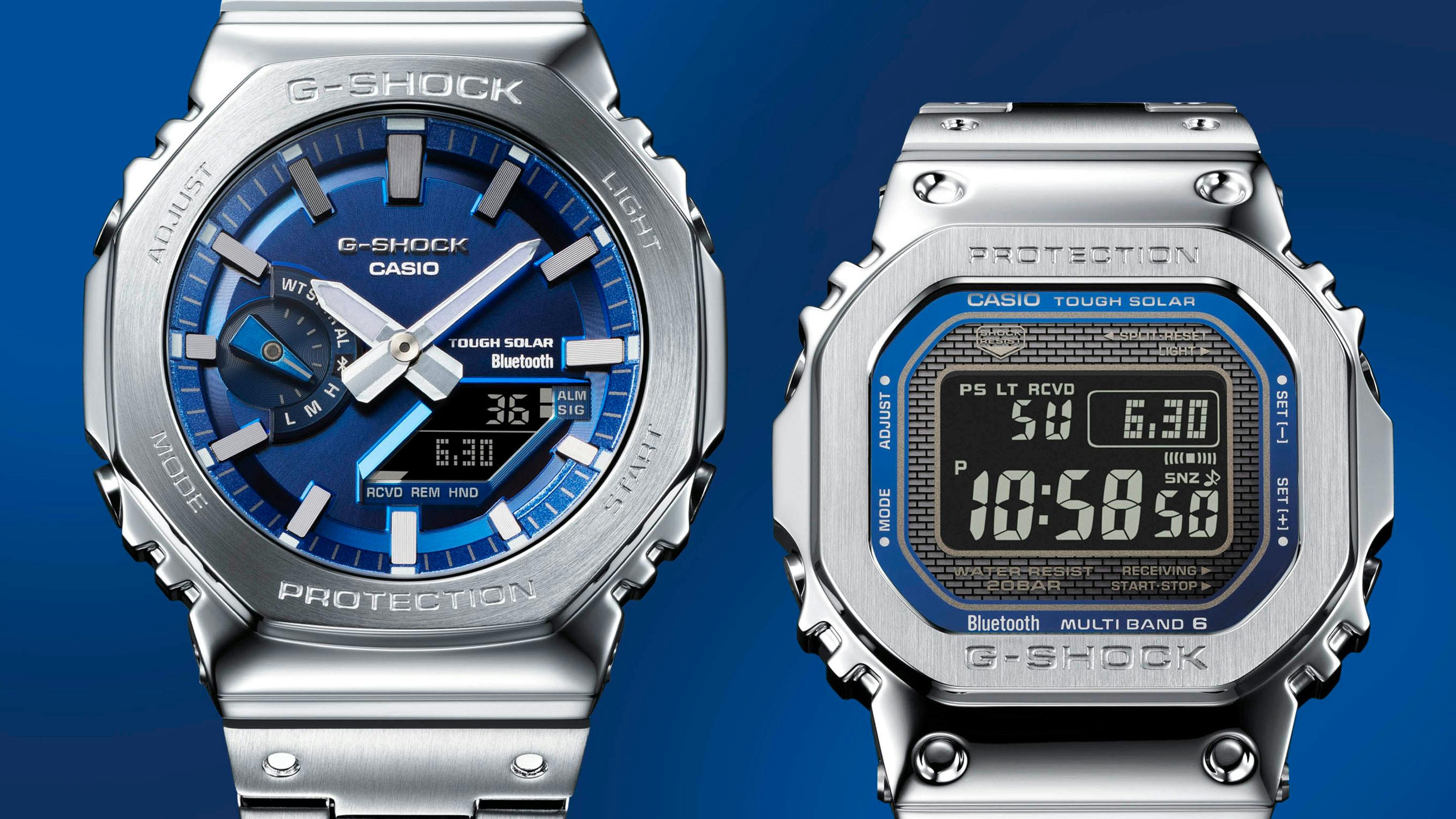 Introducing: メタリックブルーが洗練を宿す、フルメタルG-SHOCKの