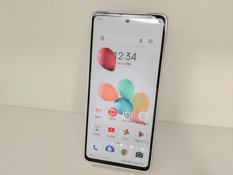 ソフトバンク A303ZT あんしんファミリースマホ モックアップ 3