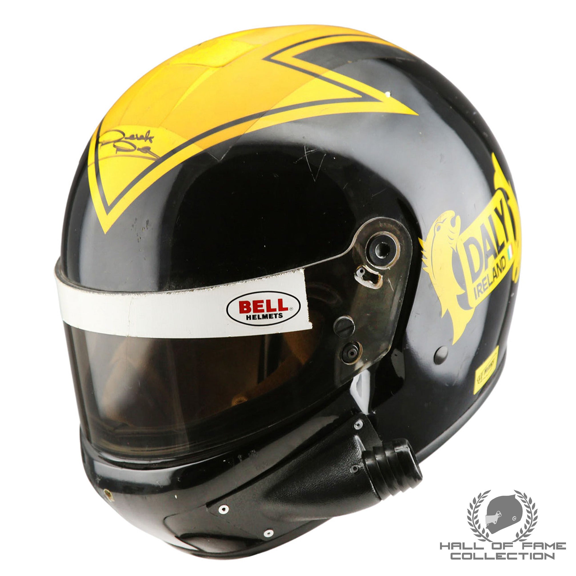 1990 Derek Daly Signed Race Used Le Mans 24 hr / IMSA GTP Nissan Bell