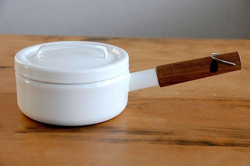 ARABIA Finel ホーロー 片手鍋ミルクパン 木製ハンドル フィンランド