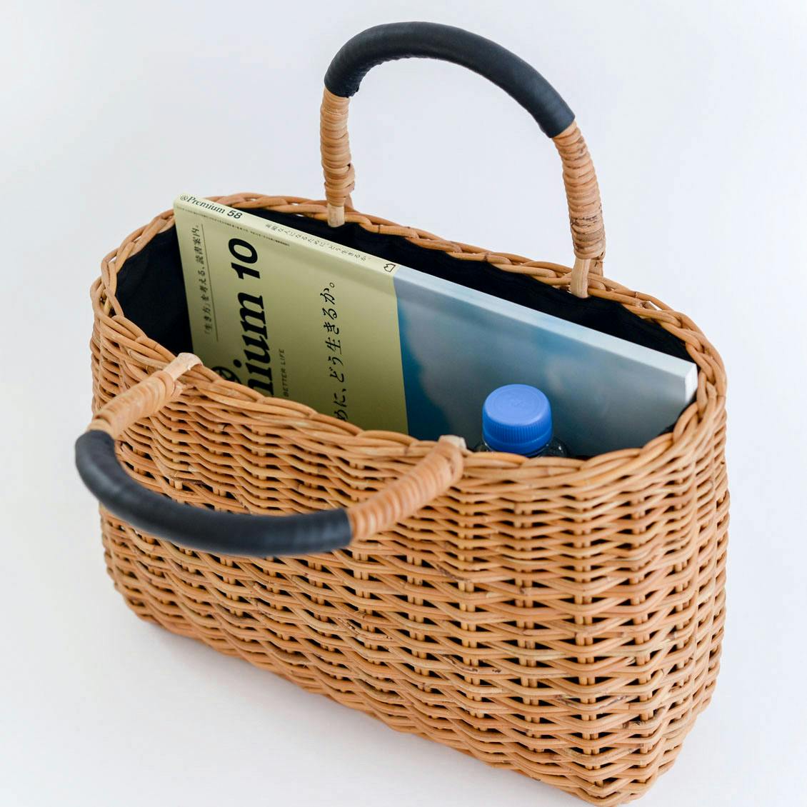 在庫限り取り扱い終了】「たっぷり荷物もすっぽり可愛く」よくばりかご