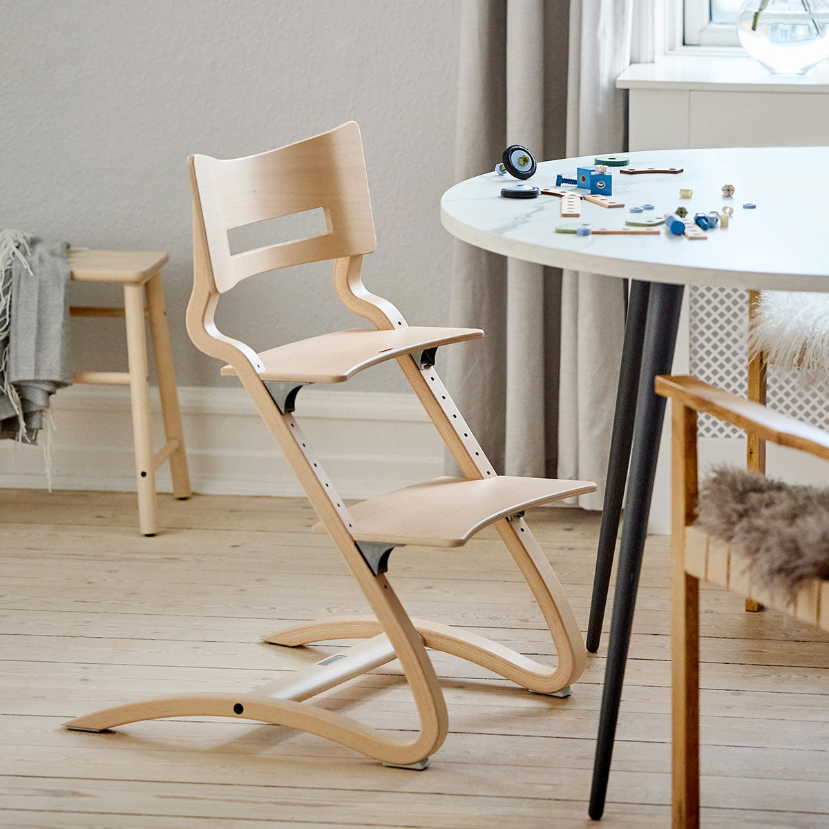 アウトレット】Leander リエンダー ハイチェア ( ナチュラル )｜北欧雑貨
