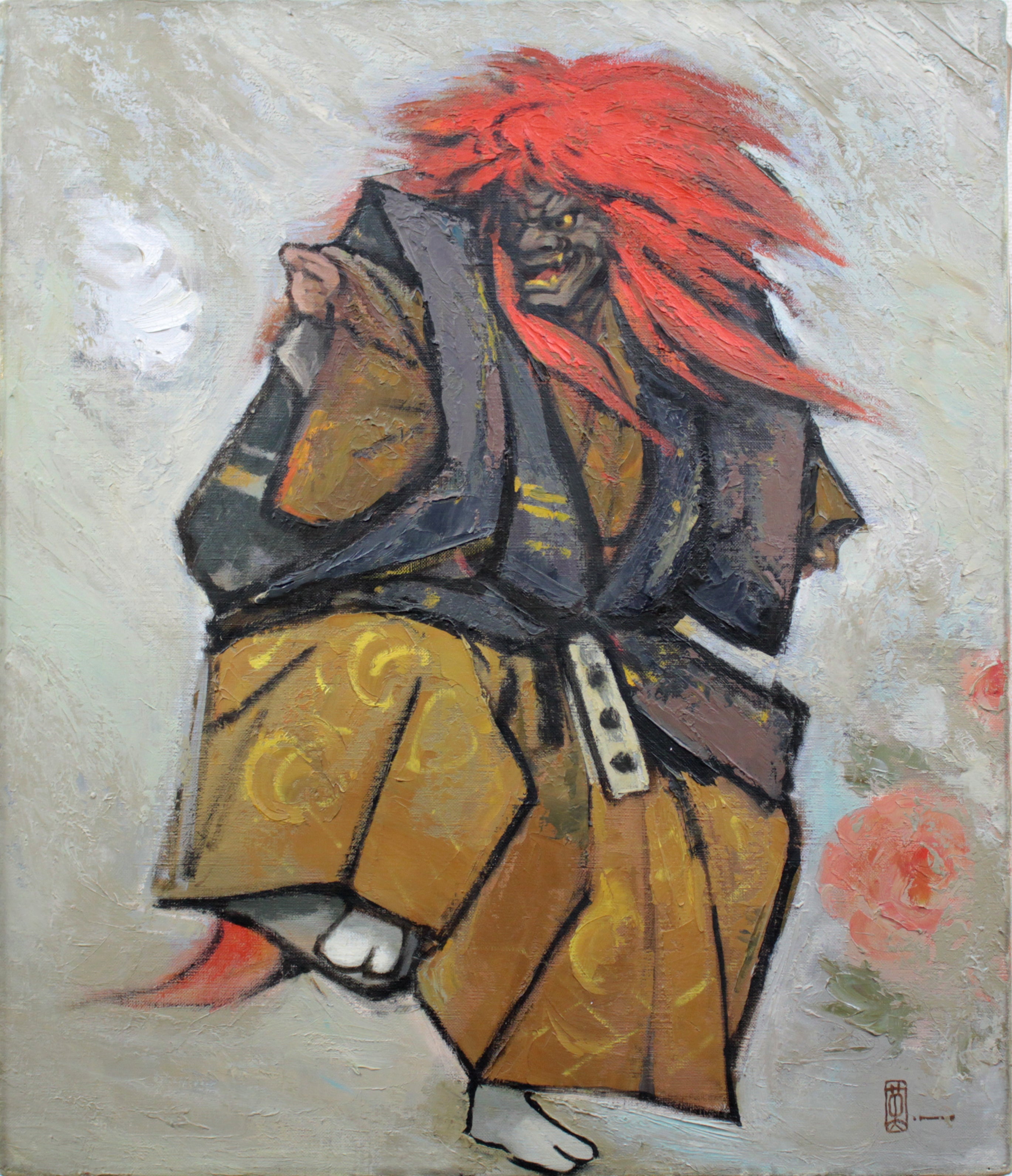 能 英樹（花房英樹） 『石橋』 油彩画 - 北海道画廊