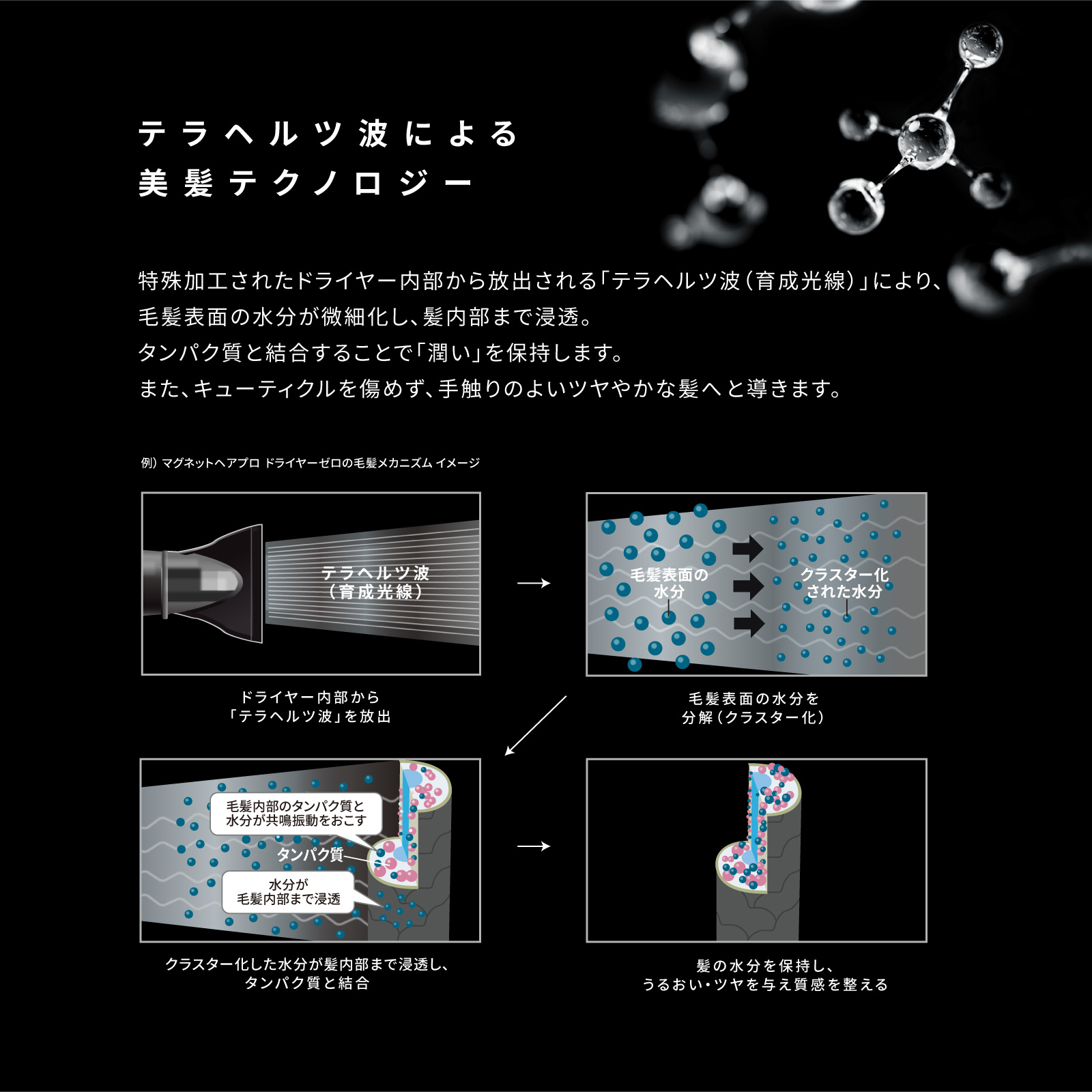 ホリスティックキュア マグネットヘアプロ ドライヤーゼロ ホワイト